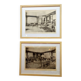 Art Nouveau illustration frames, 1910