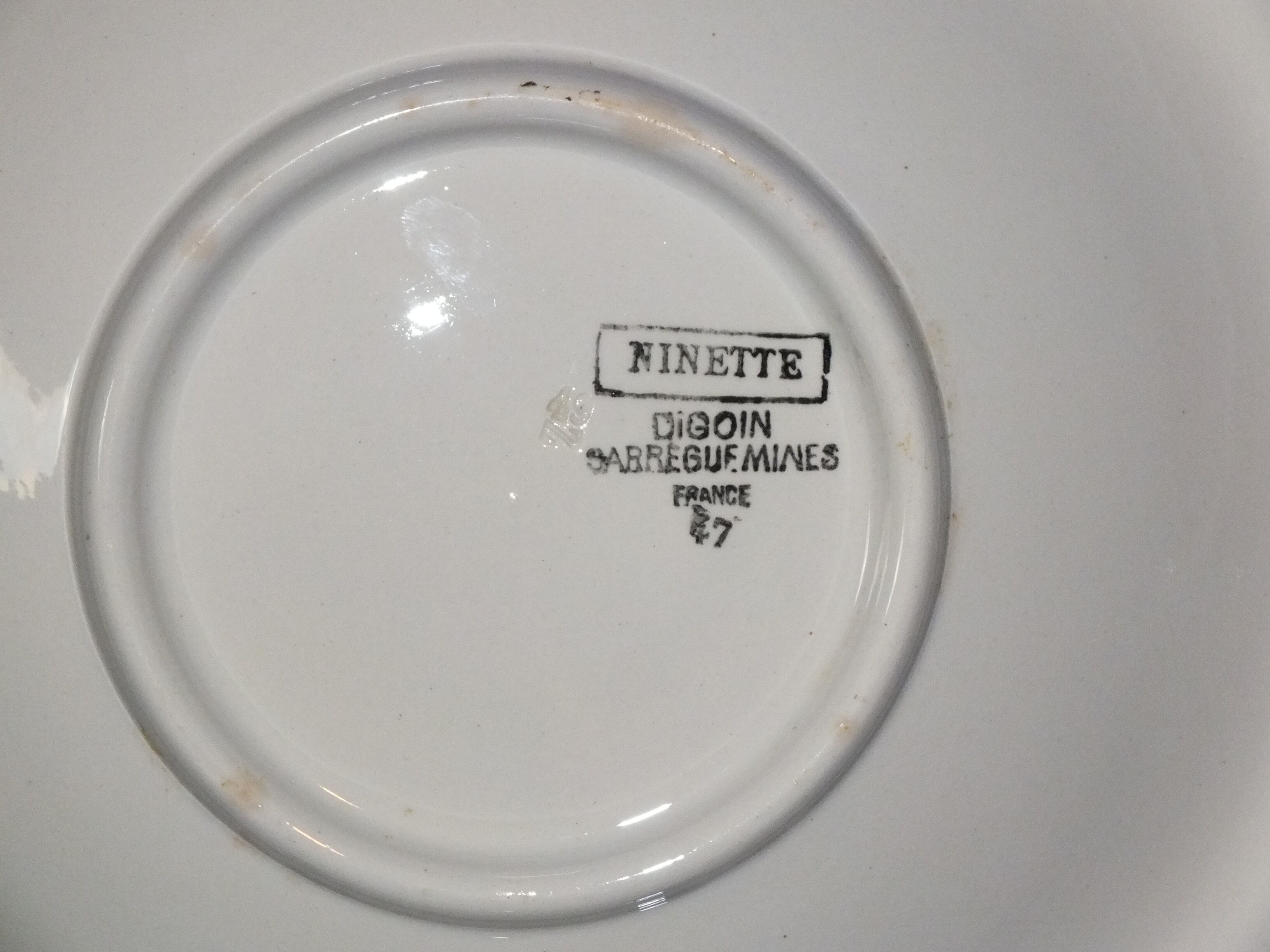 Pair of cups - vintage displays - Digoin Sarreguemines model Ninette