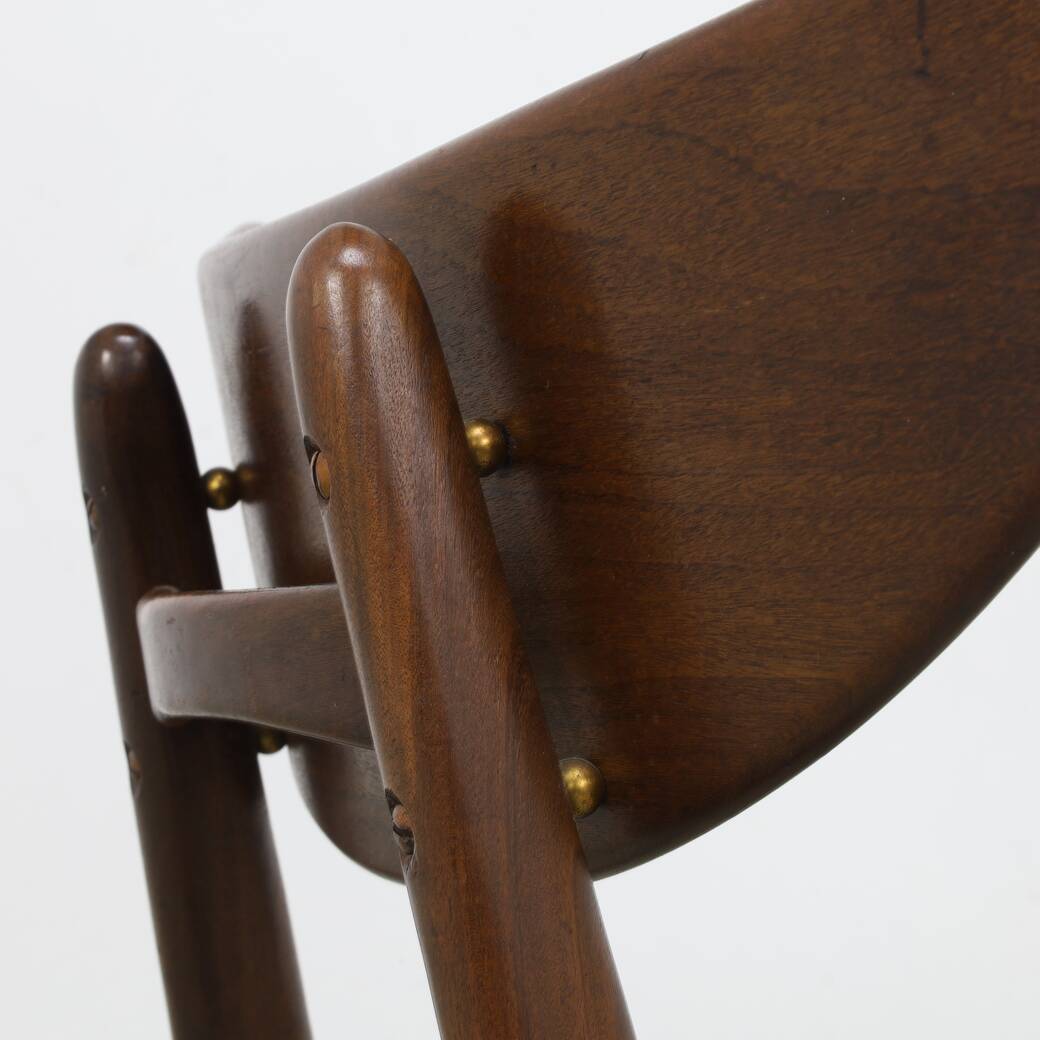 Vintage teak dining chairs by Louis van Teeffelen, 1960s