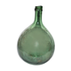 Old demijohn canister in blown green glass - Bottle all round 5L