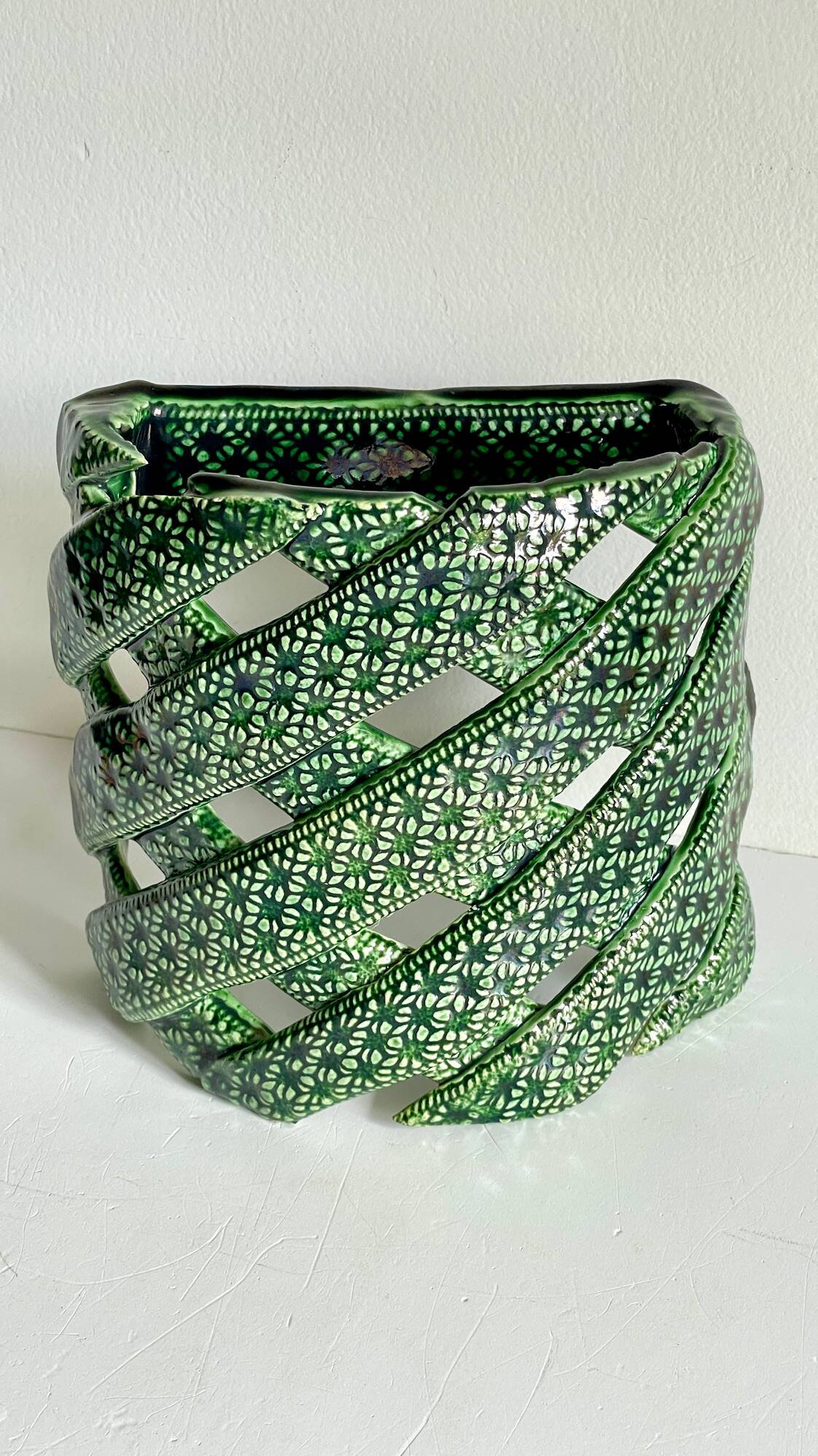 Wall lamp ceramic craftsmanship vintage