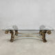 Table basse vintage 'Hollywood Regency' Willy Daro
