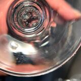 Suite of 4 port or wine glasses st louis crystal cooked wine glasses transparent chantilly model table art