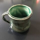 Green ceramic soup tureen