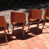 Chairs baumann mondor vintage 60s set of 4