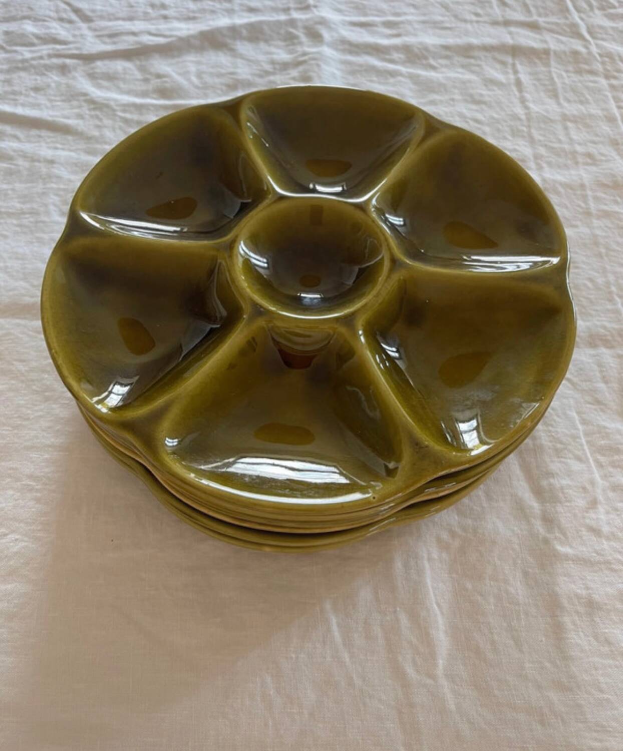 Gien oyster plates