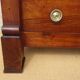 Antique solid walnut chest of drawers with scrolls