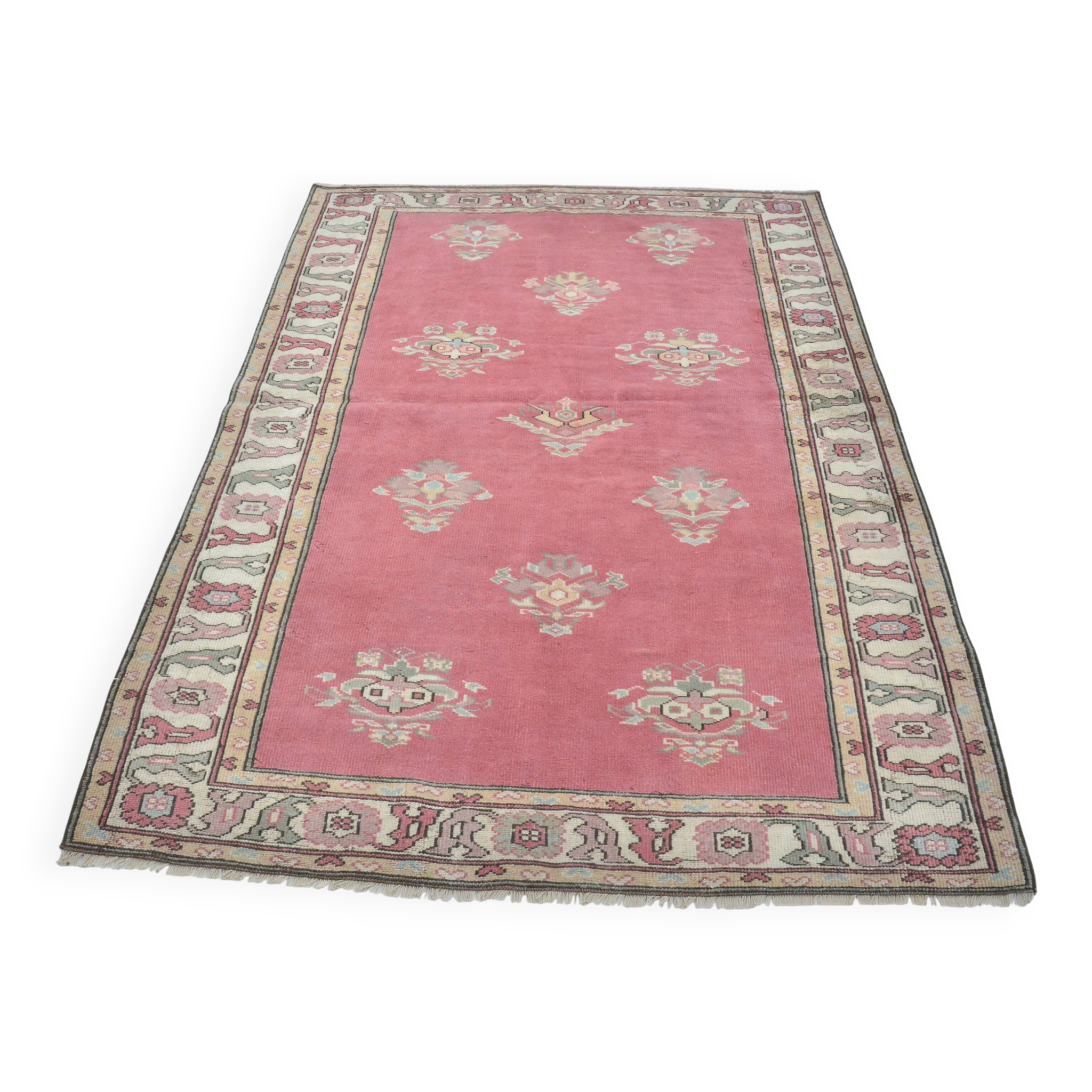 Tapis fait main Oushak turc sku 3548