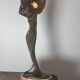 Bronze Art Nouveau lamp