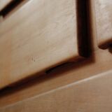 Meuble d’atelier en pin – Travail français des années 1970