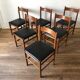 6 chaises scandinave années 60