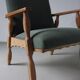 Henning Kjaernulf oak scalloped lounge chair | Denmark | 1950s