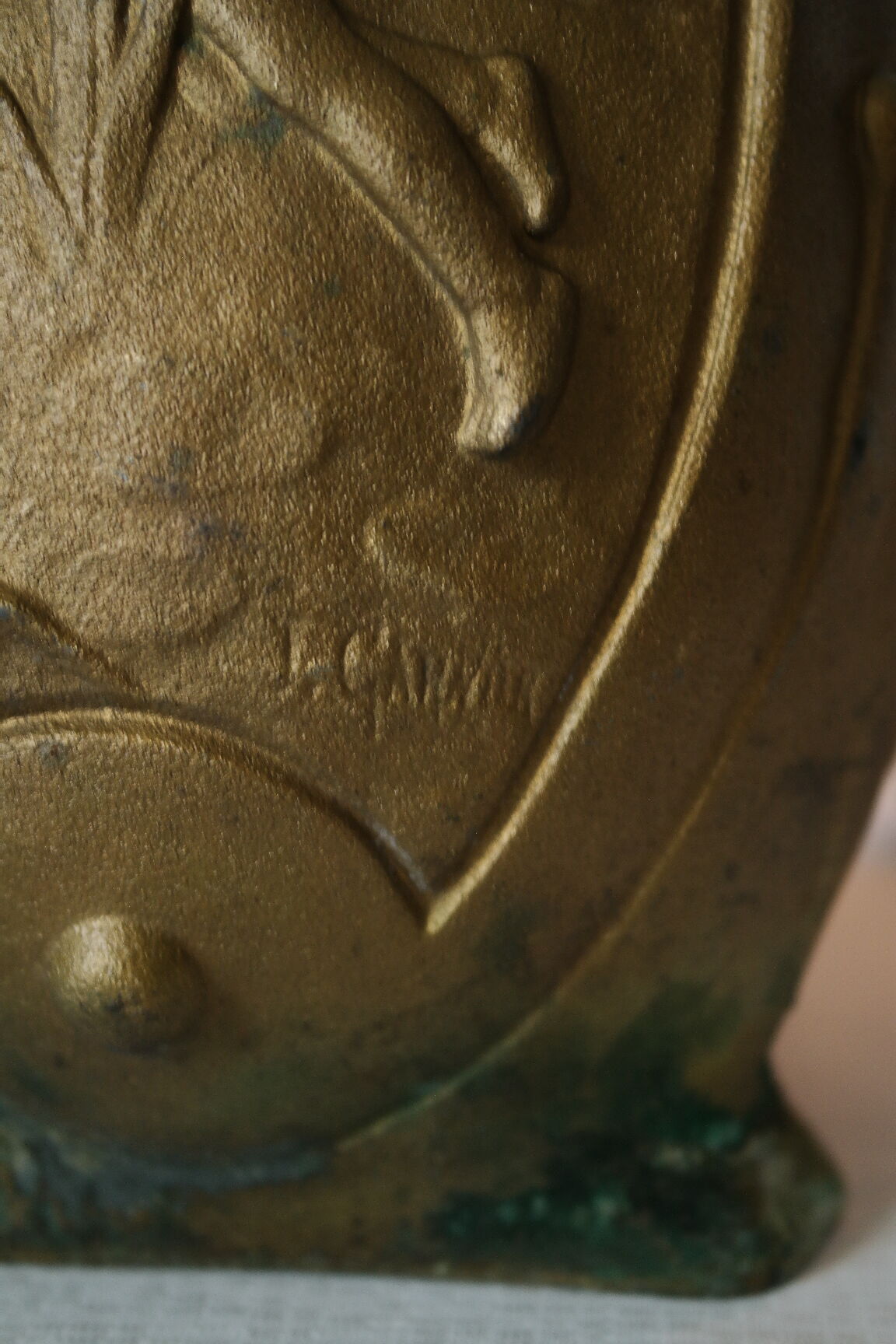 Art Nouveau vase "Nymphes" signed by Jean Garnier
