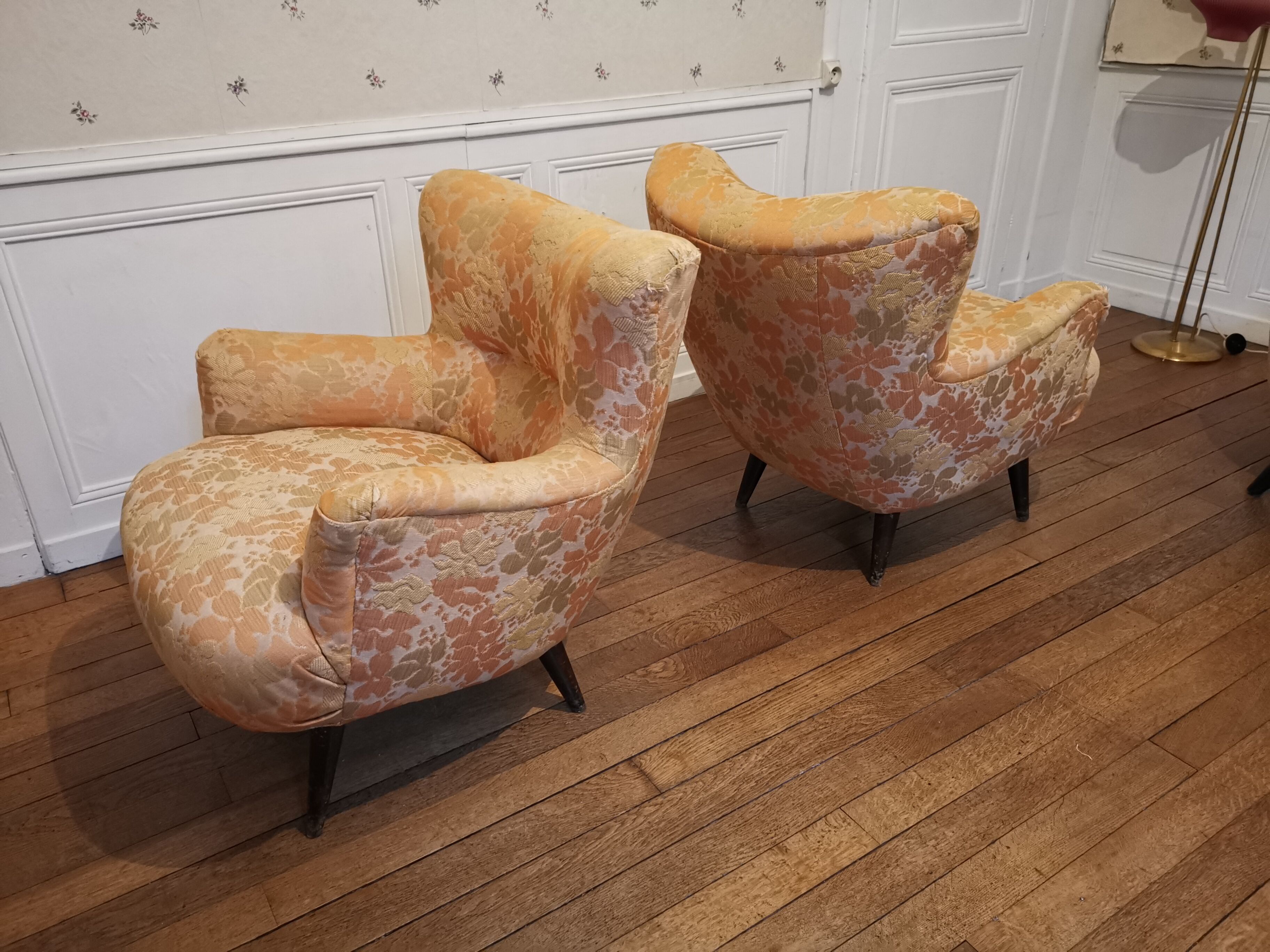 Couch sofa Club Wing EGG flesh organic year 50