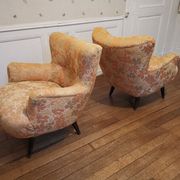 Canapé sofa Club Wing EGG chair organic annéee 50
