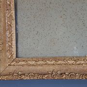Ancien cadre bois & stuc doré 61x48,5 cm feuillure 51,5x38,2 cm