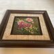 Tableau bouquet de fleurs huile sur carton signée