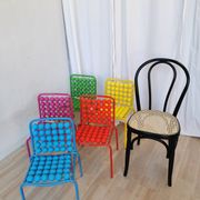 Set of 5 Vintage Pop Art Kids Chairs: SLOG Croatia 1980s