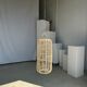Large lantern-shaped rattan pendant lamp H50 D24