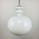 Large white glass chandelier XL by Peill and Putzler