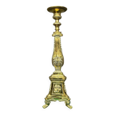 Grand candélabre de sol en bronze massif.  Hauteur 100 cm.