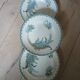 3 old Terre de fer plates