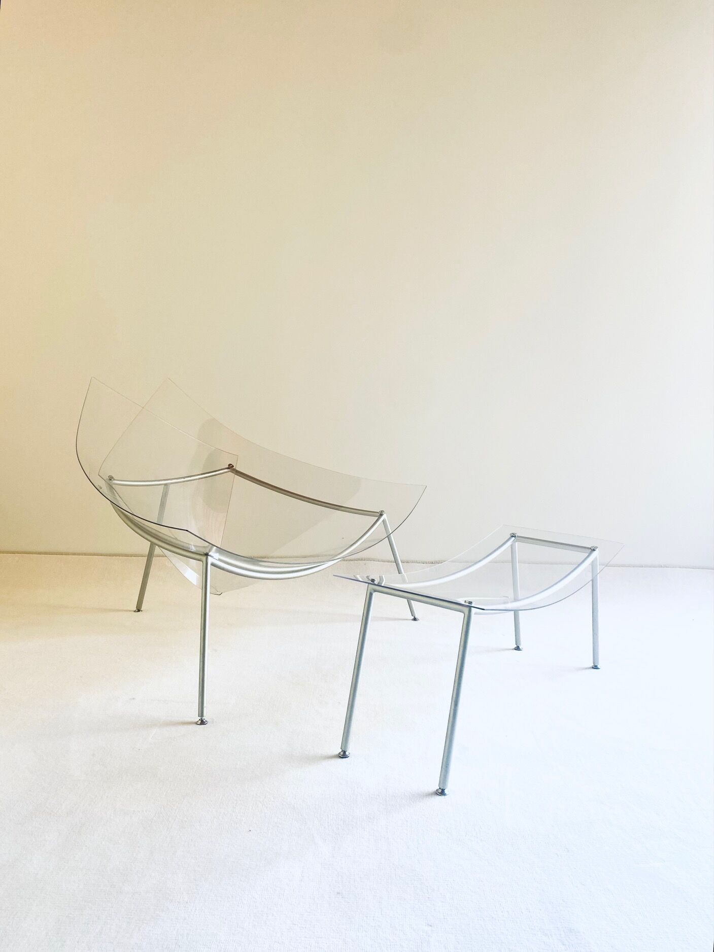 Armchair and ottoman " cone " by the Campana brothers for Edra, 1997