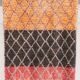 Handwoven coloured wool rug, 295 x 85 cm - R364