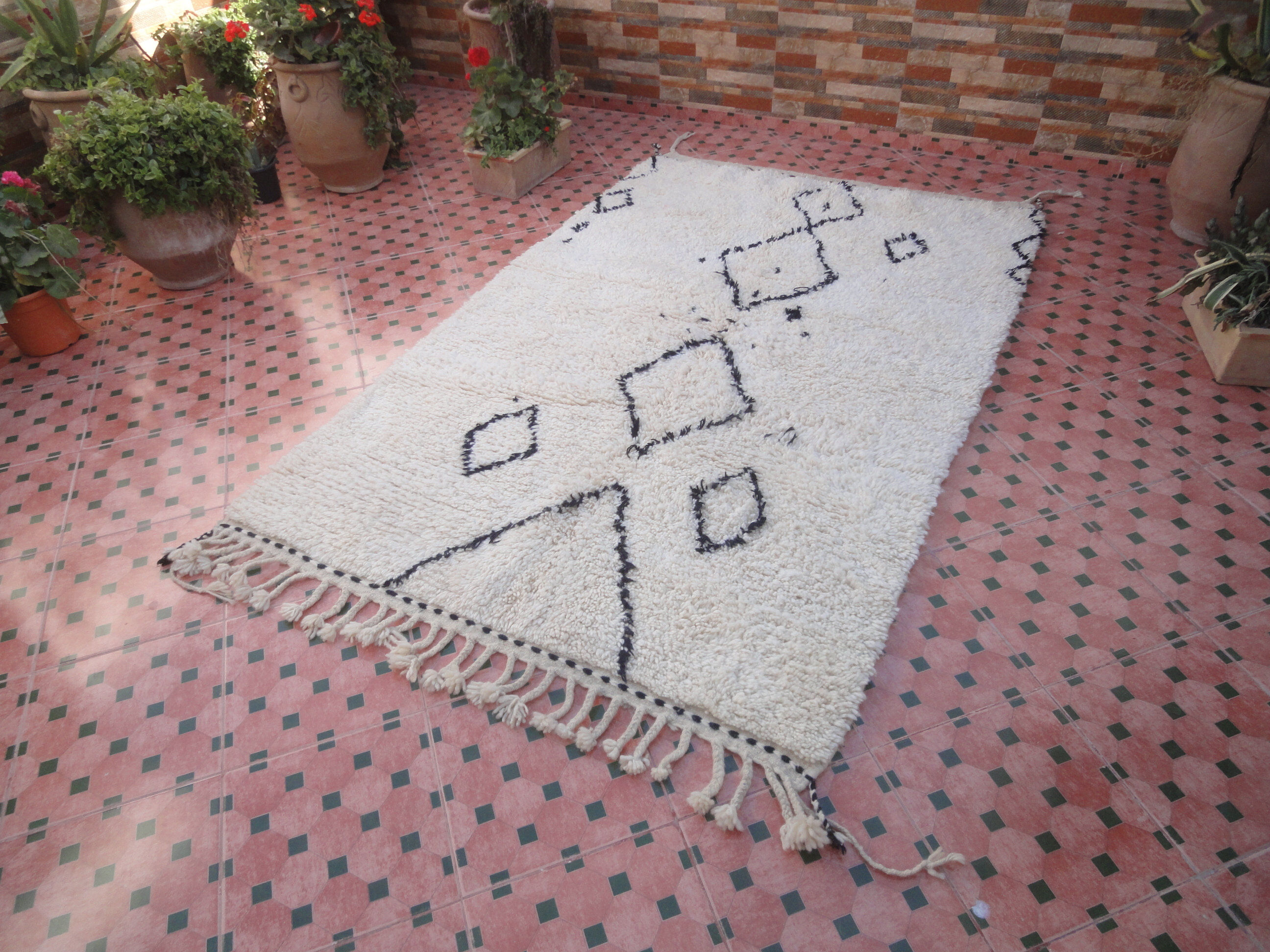 Carpet beni ourain 237 x 148 cm