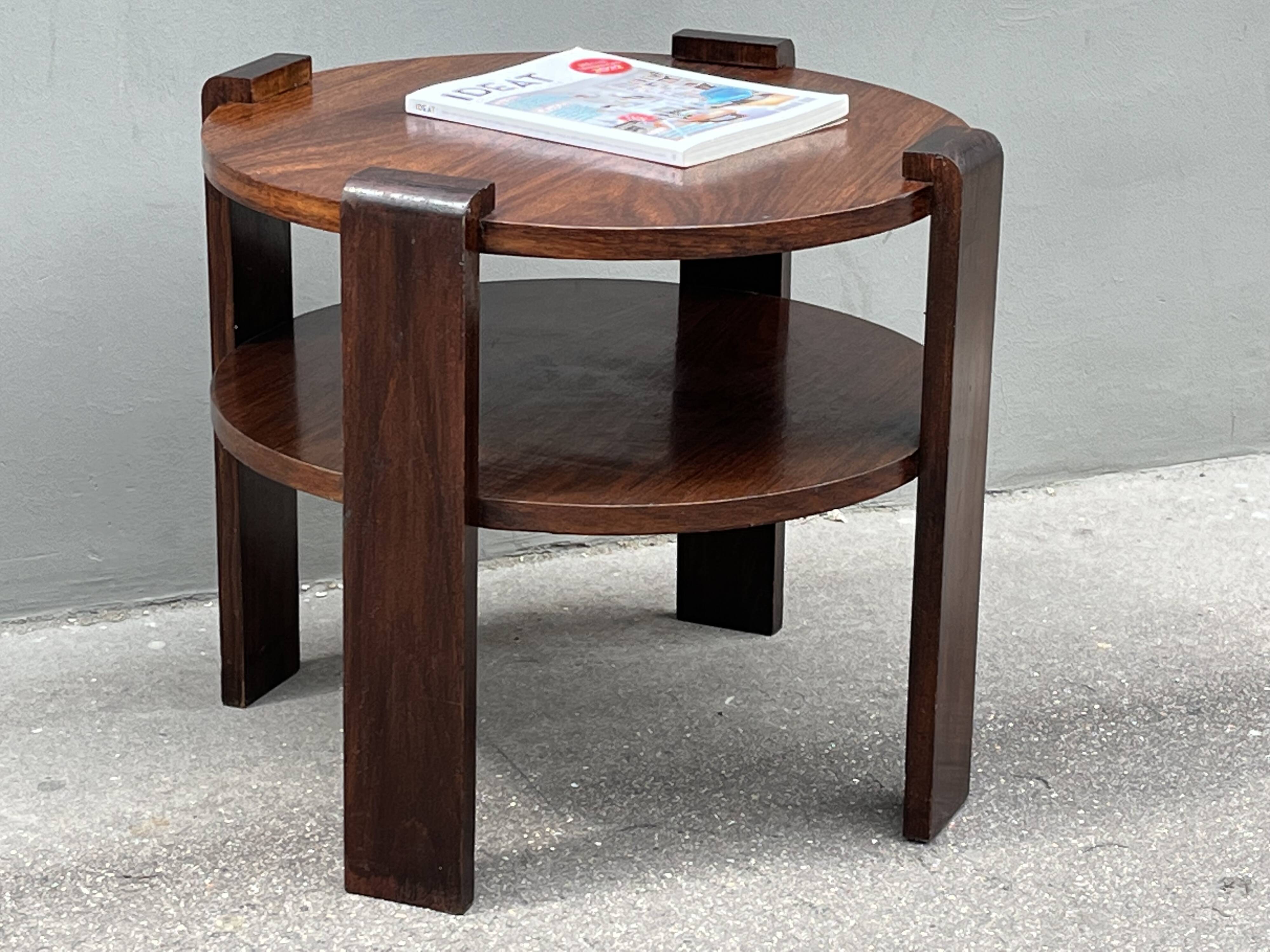 Modernist art deco pedestal table 1930