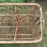 3-seater rattan bench from the 70s