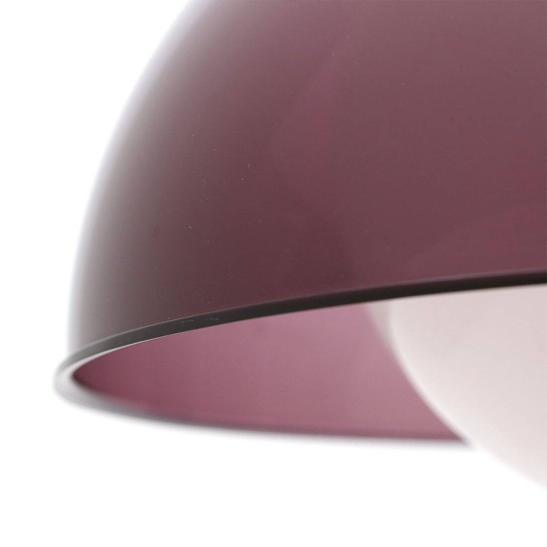 Suspended chandelier in violet methacrylate and glass, 1950s