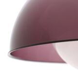 Suspended chandelier in violet methacrylate and glass, 1950s