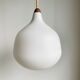 Opaline lamp and teak by Uno and Östen Kristiansson for Luxus