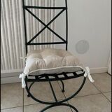 Chaise en fer forgé