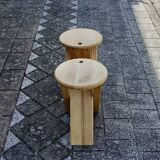 Pair of vintage folding stools