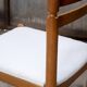 6X Chaise de salle à manger scandinave en chêne massif, années 1960