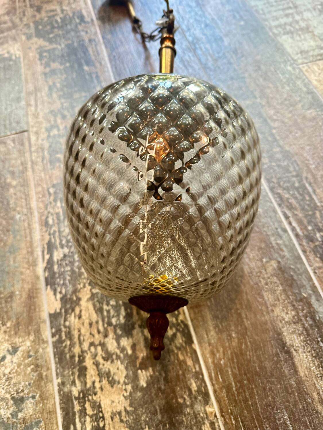 Diamond tip ball chandelier