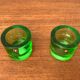 Lime Kivi Votive Candle Holder Marimekko by Heikki Orvola for Iittala, set of 2