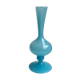 Vase en opaline bleu ciel années 50