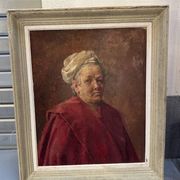 Germaine GAGNEAU – “The Sibyl” – Oil on panel exhibited at the Salon des Ar