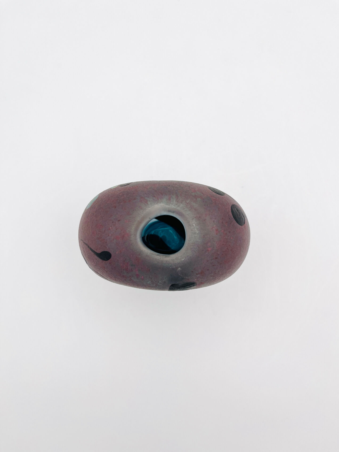 Vase Studio Glass Robert Pierini Signé Numéroté 1985 Verrerie d'Art