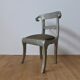 Vintage silver metal chair