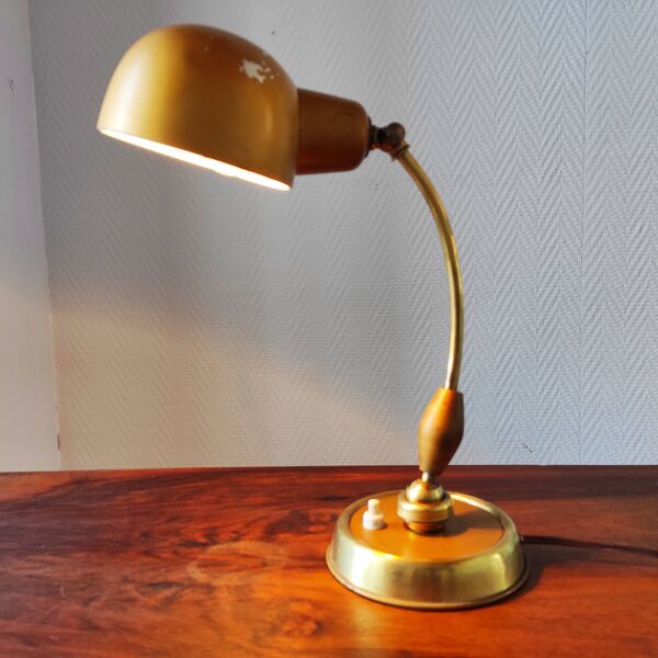 Lampe de bureau articulée ancienne style Bauhaus