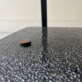 table basse en verre et métal noir, 1950