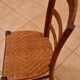 Antique chair with woven straw seat – French rustic style