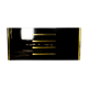 Enfilade lacquée noir et laiton années 70