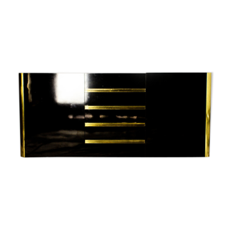 Black and brass sideboard 70