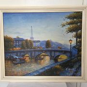 Peinture de Paris signée C.Timma paysage