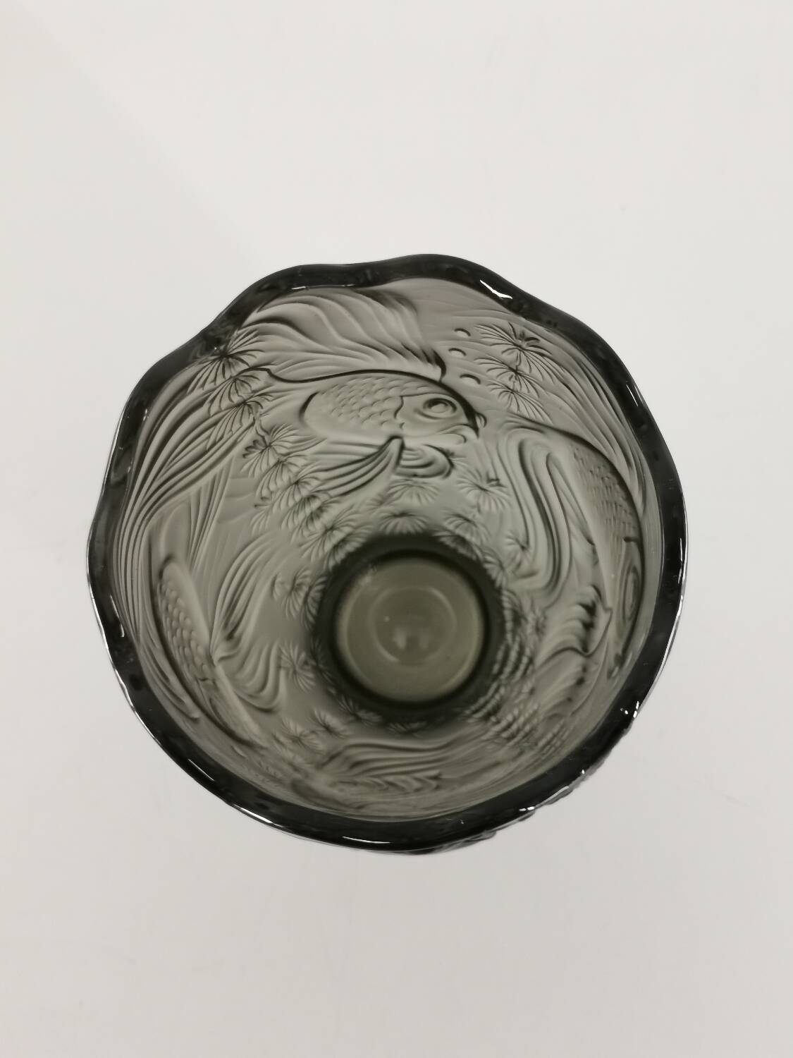 Art Nouveau vase Josef Inwald glass decor Koi Carps 1900